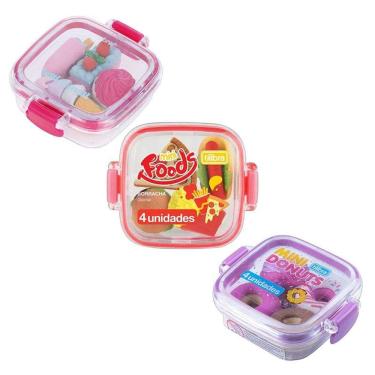 Imagem de Borracha Escolar Mini Foods Candy e Donuts - Tilibra