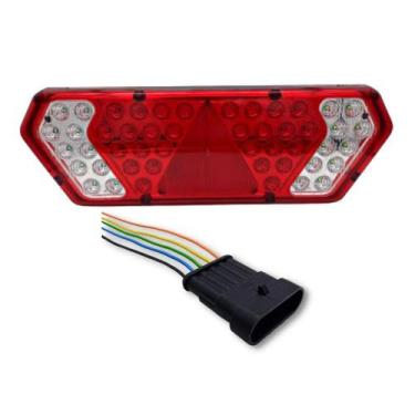 Imagem de Lanterna Traseira Guerra LED Esquerdo com Conector Chicote 5 Vias Femê