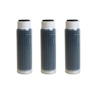 Imagem de CFS Pacote com 3 cartuchos de resina DI para cama mista indicadora de cor de 25,4 cm preenchidos com Resintech MBD-30-NG de leito misto de grau nuclear compatível com modelos de deionização por osmose