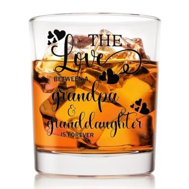 Imagem de Voatok Copos de uísque para o Dia dos Pais do Vovô 293 ml, presentes para o Dia dos Pais da neta, copos de pedras antiquados para homens bebendo bourbon escocês coquetel licor vodka
