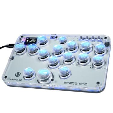 Imagem de Sehawei Arcade Stick 16 teclas com todos os botões com funções RGB e turbo personalizadas, controle Arcade Street Fight para PC/Ps3/Ps4/Switch/Steam Game Keyboard-Suporta Hot Swap e SOCD