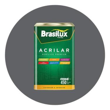 Imagem de Tinta Acrilica Premium Lavavel Acrilar 18L, Cinza Elefante