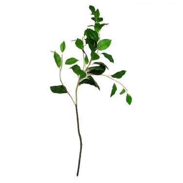 Imagem de Folha Verde Real Toque Artificial Permanente 83cm Flor Arte