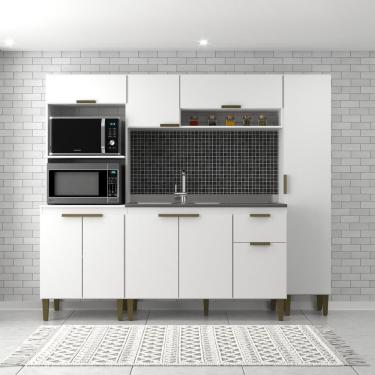 Imagem de Cozinha 4 Peças 9 Portas 1 Gaveta Alana Branco