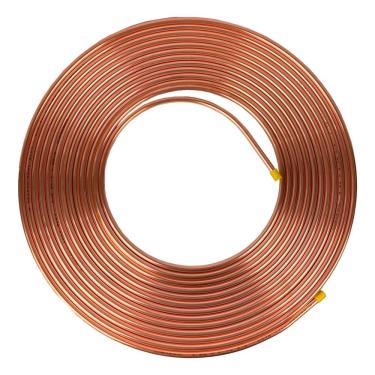 Imagem de Kit Cano De Cobre 3-8 Gás De Cozinha 10m + Bico Para Mangueira 1 Unidade