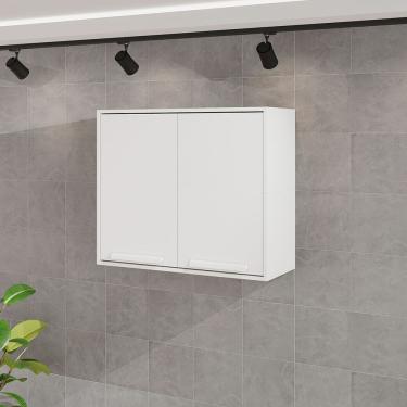 Imagem de Armário Aéreo Cozinha Flórida 80cm 2 Portas Salleto Branco