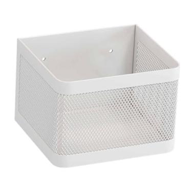 Imagem de Fenteer Prateleira para máquina de lavar, cesto de armazenamento, organizador de prateleira para geladeira, lavadora e secadora para uso doméstico, White S