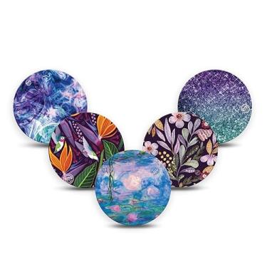 Imagem de ExpressionMed - Adesivos para Libre 3 Overpatch (pacote com 5) Capas de sensor hipoalergênicas à prova d'água feitas nos EUA (Pacote sortido Pacifica)