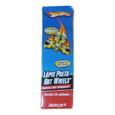 Imagem de Lápis Preto Nº 2 Triangular Hot Wheels Mercur 1 Unidade - Napolestore