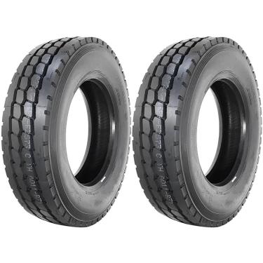 Imagem de Kit 2 Pneus 275/80R22.5 Liso Misto 18 Lonas 149/146K MA40A Linglong