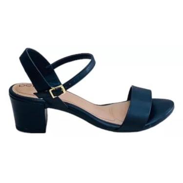 Imagem de Sandália Feminina Beira Rio Salto Quadrado Casual Conforto tam 37