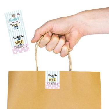 Imagem de Adesivo Para Sacola Gratidão ter você como cliente - PRESENTE-BRINDE