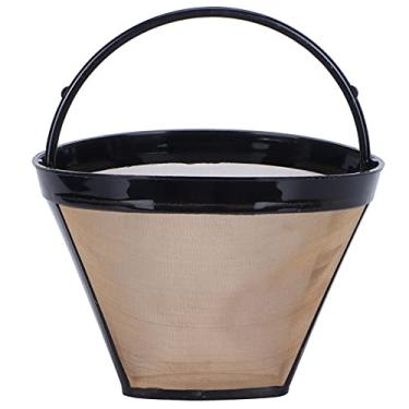 Imagem de Filtro de café em aço inoxidável grcfumo, filtros de café de cesta, filtros de café de cesta de xícara, filtro de filtro de café de cone para máquinas de café