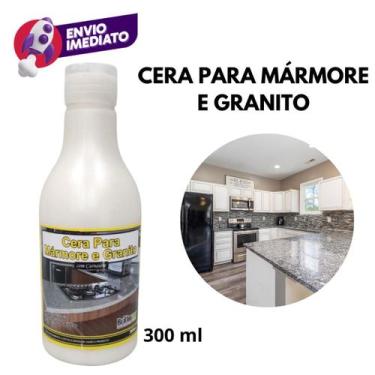 Imagem de Kit Cera Para Mármore E Granito Bancada Pia Com Carnaúba 300ml Proteçã