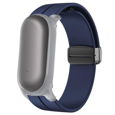 Imagem de Lamshaw Compatível com pulseiras Plaud NotePin, pulseiras esportivas de silicone macio compatíveis com gravador de voz Plaud NotePin (azul)