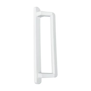 Imagem de Maçaneta exterior de vidro deslizante original PGT de 25,4 cm para substituição de maçaneta externa de ferragens com espaçamento de orifício de 9,5 cm | Reparação e reparo de porta PGT - Branco