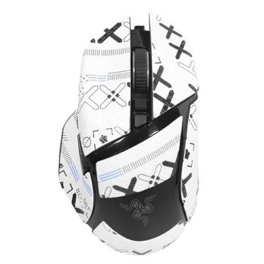 Imagem de NOUKAJU Fita aderente de mouse cobertura total para mouse Razer Basilisk V3 Gamer, fita antiderrapante para mouse, kit de atualização de mouse profissional pré-cortado resistente ao suor autoadesivo