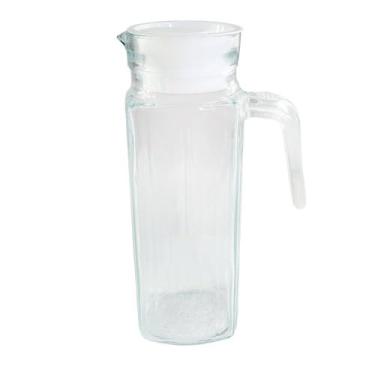 Imagem de Jarra de Vidro com Tampa Giratória, 1 Litro, 23 cm x 8 cm, Transparente