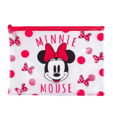 Imagem de Necessaire Estojo Transparente Minnie 23x32cm - Disney