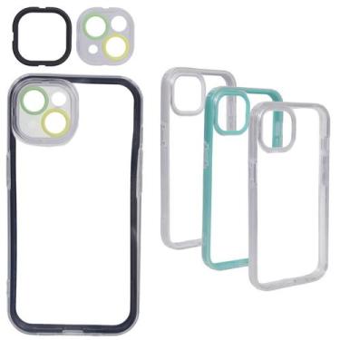Imagem de Kit 4 Capas Case 3 Em 1 Transparente Compatível Iphone 13 - Tesla Stor