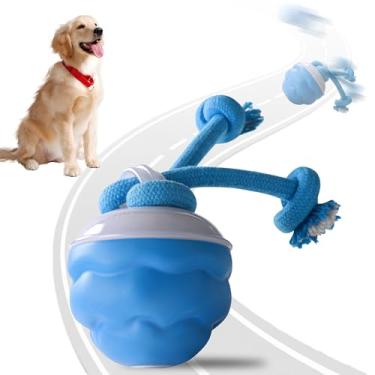 Imagem de Brinquedos interativos para cães para mantê-los ocupados com movimento ativado por movimento, brinquedo para animais de estimação, rolando, bola perversa, bola de cachorro em movimento automático para