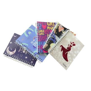 Imagem de Kit 20Un Caderno Espiral Capa Dura Com 80 Folhas Cada De 1/8