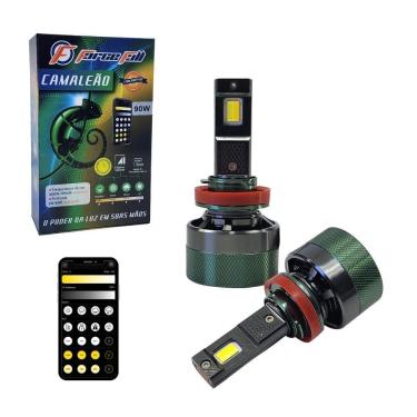 Imagem de Lampada Led Camaleao Função Estrobo 3000 10000K H8/H9/H11