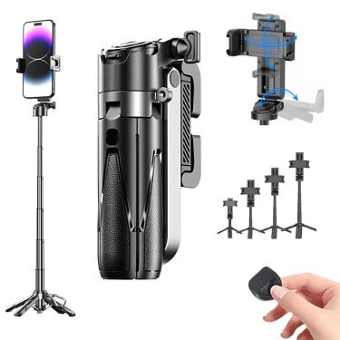 Imagem de Bastão Selfie Retrátil 360 Smartphones Mini Tripé E Controle
