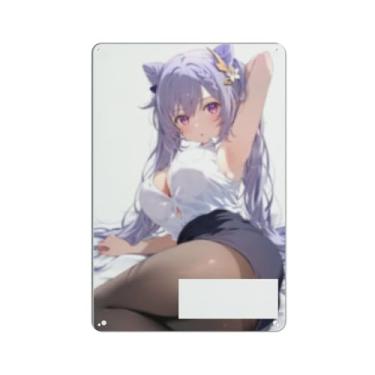 Imagem de Anime Sexy Bikini Hot Girl Pinup Girl Metal Tin Sign Wall Art Poster Decor for Home Bar Club Bedroom Bathroom Man Cave Otaku 20 x 30 cm, AN018