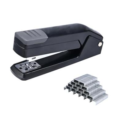 Imagem de M&G Bonito grampeador giratório de braço oscilante com 1000 grampos, grampeador de mesa de rotação de 360 graus, capacidade para 25 folhas, sem atolamento, grampeador de mesa para encadernação de