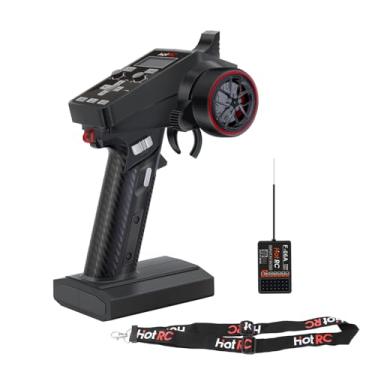 Imagem de GLOBACT CT-6A 6CH Radio Transmitter & F-06A Receiver with RC Transmitter Lanyard 6 Channel Color Screen Remote Control 2.4G for RC Crawler Drift Truck Car Boat Tank