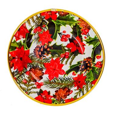 Imagem de Natal Yangzi - Travessa 27X6Cm Plastico Decorada Redonda Natal Yangzi 18658