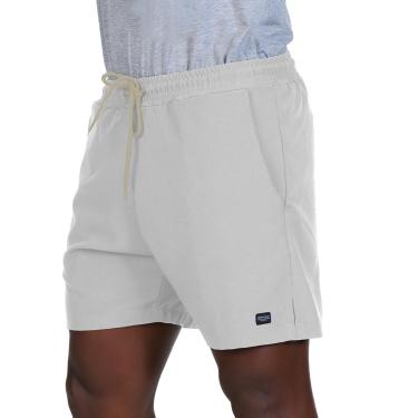 Imagem de Cobra D'água, Short Duplo Esportivo, Determinação, Polistrech, Branco, G