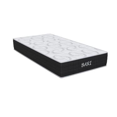 Imagem de Colchão Twin solteirão de Espuma D45 Bari malha 24x96x203cm Preto/Branco