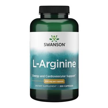 Imagem de L-Arginina 500mg Swanson 200 Cápsulas Importado