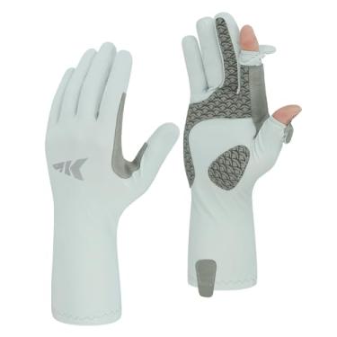 Imagem de KastKing Sol Armis Pro UPF50+ Luvas de pesca – Secagem rápida, luvas de proteção UV de dedo completo, luvas de proteção solar masculinas e femininas para atividades ao ar livre, caça