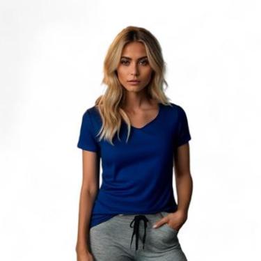 Imagem de CAMISETA Blusa Feminina Camisa Blusinha DRY Furadinho Academia Corrida Yoga 616-Feminino