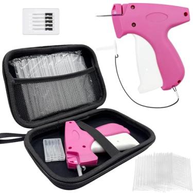 Imagem de Pistola de etiquetagem para roupas, kit de pistola de etiquetagem com estojo rígido, 1600 peças de fixadores de farpas de 2,5 cm e 6 agulhas, pistola de etiqueta de preço, kit de pistola de fixação de