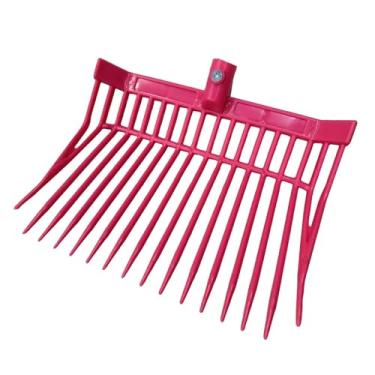 Imagem de Generic Cabeça de substituição para garfo de esterco de cavalo, ancinho de esterco de cavalo, equipamento reutilizável de limpeza, cabeça de forcado para, Rosa