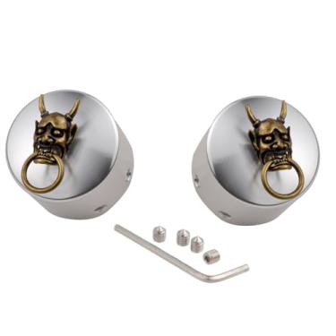 Imagem de Lunsom Tampas de porca de eixo de roda de alumínio, acessórios de capas frontais, compatíveis com motocicleta HaXley, bronze