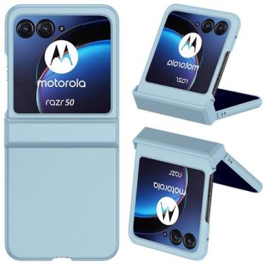 Imagem de Capa de telefone NINKI compatível com Motorola Razr 50 2024 Blue