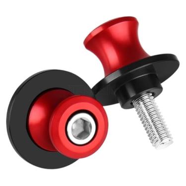 Imagem de BYYINGSUS Acessórios de motocicleta parafuso de suporte M8 bobinas deslizantes compatíveis com Z650 Z800 Z900 Z1000 Z1000SX ZX6R ZX10R Ninja 650 400 (vermelho)