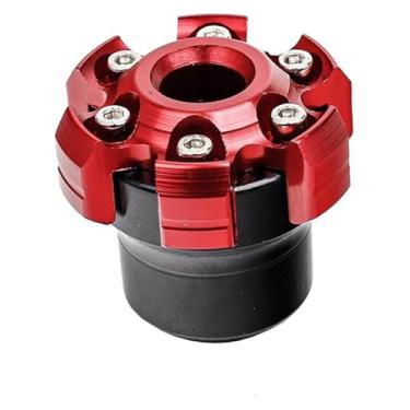 Imagem de BYYINGSUS Protetor de colisão da roda do garfo dianteiro traseiro da motocicleta antiqueda protetor deslizante da moldura da roda da motocicleta proteção deslizante (vermelho)