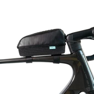 Imagem de ORUCASE Top Tube Bolsa para bicicleta HC – Bolsa impermeável para celular com zíper magnético – Acessórios para ciclismo, estrada, mountain bike, 1 L, preta