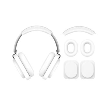 Imagem de Capa de silicone 3 em 1 para fone de ouvido Nothing (1), capa para fone de ouvido/capa para fones de ouvido/capa de cabeça, nada para fone de ouvido (1) acessórios, lavável e à prova de suor, branca