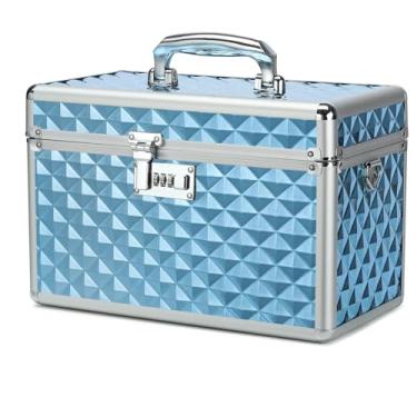 Imagem de Caixa de armazenamento com combinação, caixa de armazenamento de medicamentos trancável, caixa de primeiros socorros vazia, caixa de trava de segurança, organizador de medicamentos, caixa de bloqueio