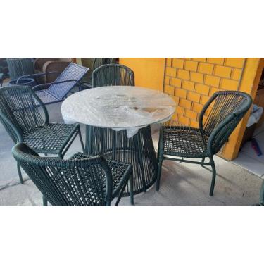 Imagem de Mesa de copa 4 cadeiras - Fernandes móveis 