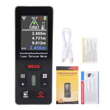 Imagem de YWBL-WH Medidor de Distância de Luz Verde, Medida de 100 M Com Cálculo de área de Volume, Distância de 60 M, Ferramenta de Medida de Espaçamento, Telêmetro Digital (100 milhões)