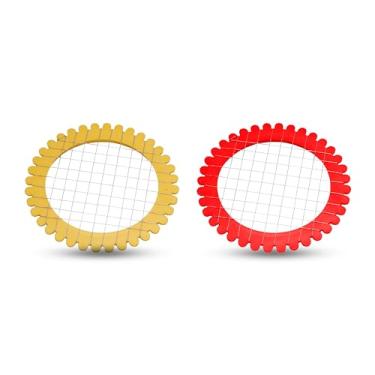 Imagem de Cortador de ovos fervidos de plástico resistente – Pacote com 2 – Cortador manual progressivo de vegetais – Cortador de ovos para salada