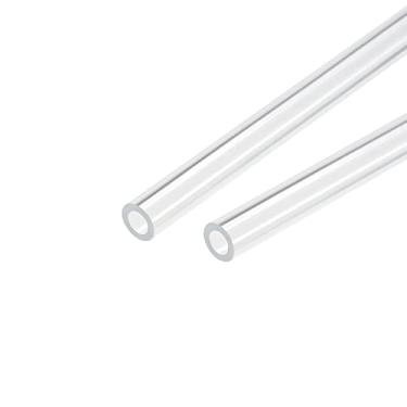 Imagem de Tubo redondo rígido transparente de acrílico 4 mm (5/81.3 cm) ID 8 mm (5/40.6 cm) OD 25.4 cm para lâmpadas e lanternas, sistema de resfriamento de água, 2 peças